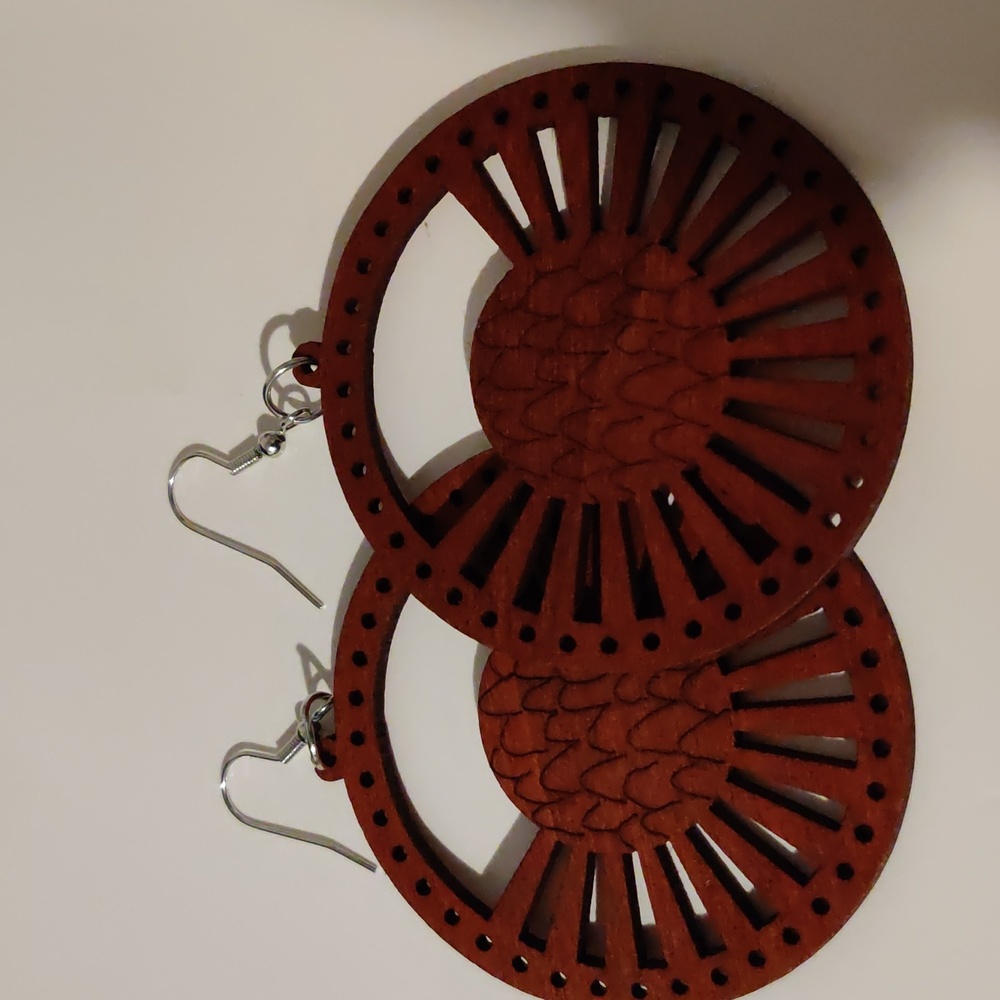 Laser cut earrings